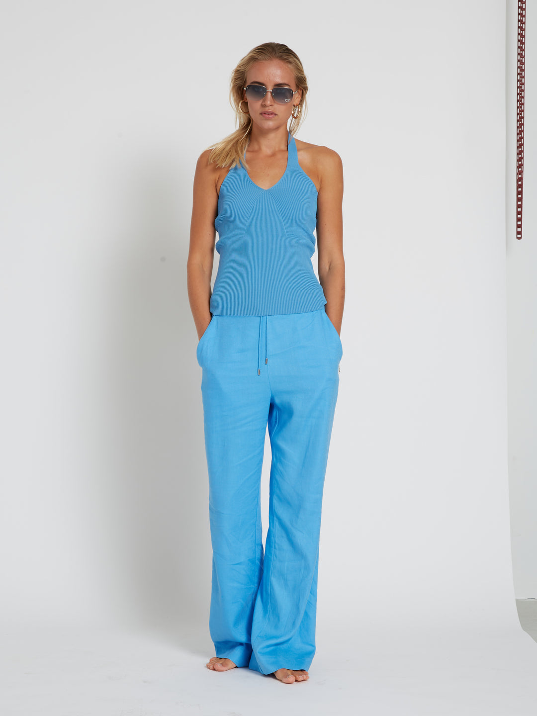 Bruuns Bazaar Women OxalisBBMadia pants Pants Azure Blue