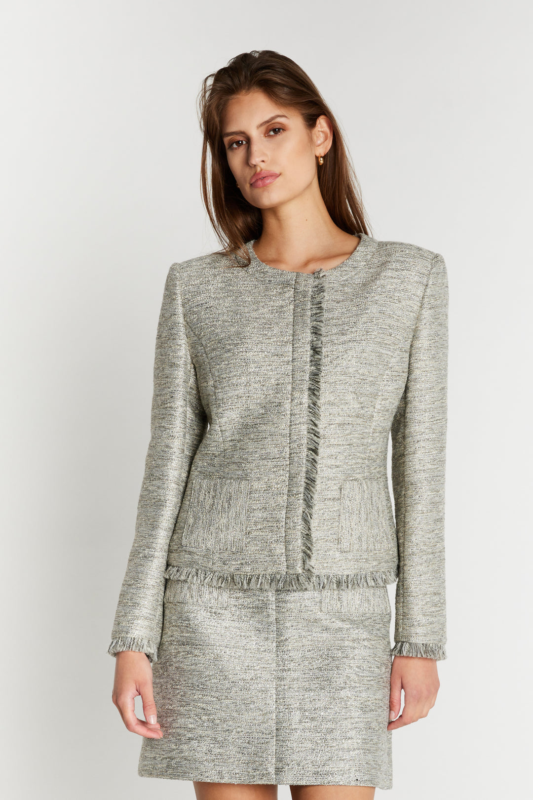 Bruuns Bazaar Women PelagoBBKarli jacket Blazer Golden grey