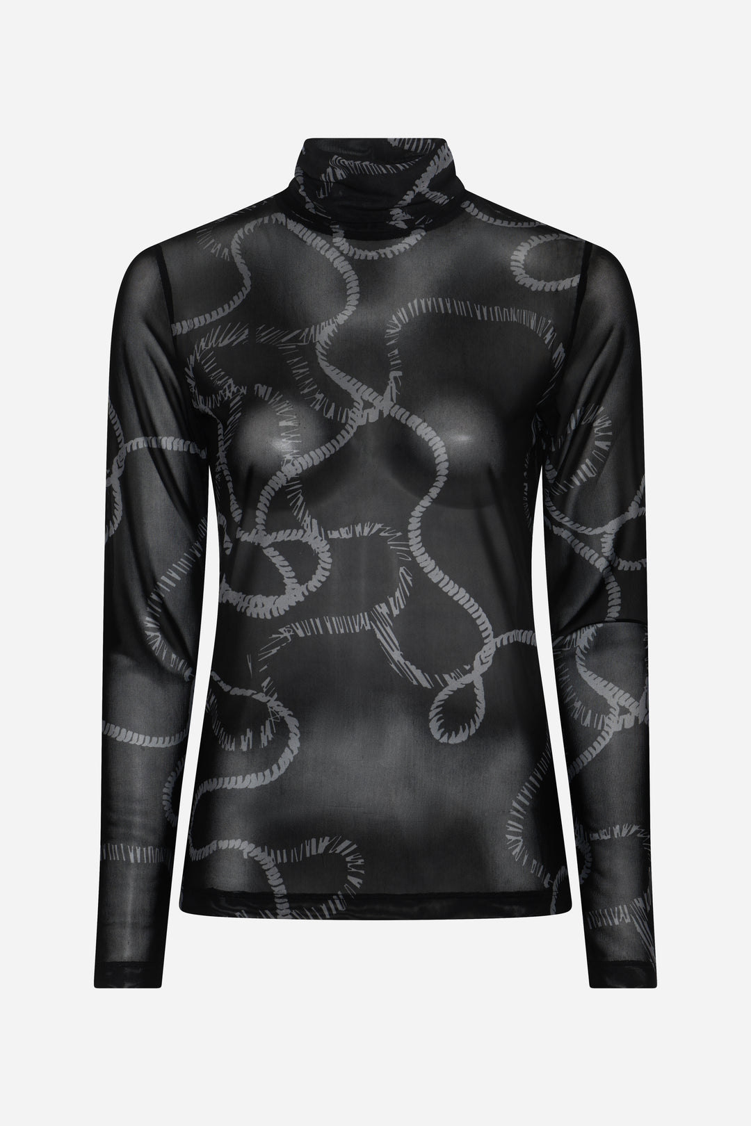 Bruuns Bazaar Women PhloxBBAstri blouse T-shirts Black robe print