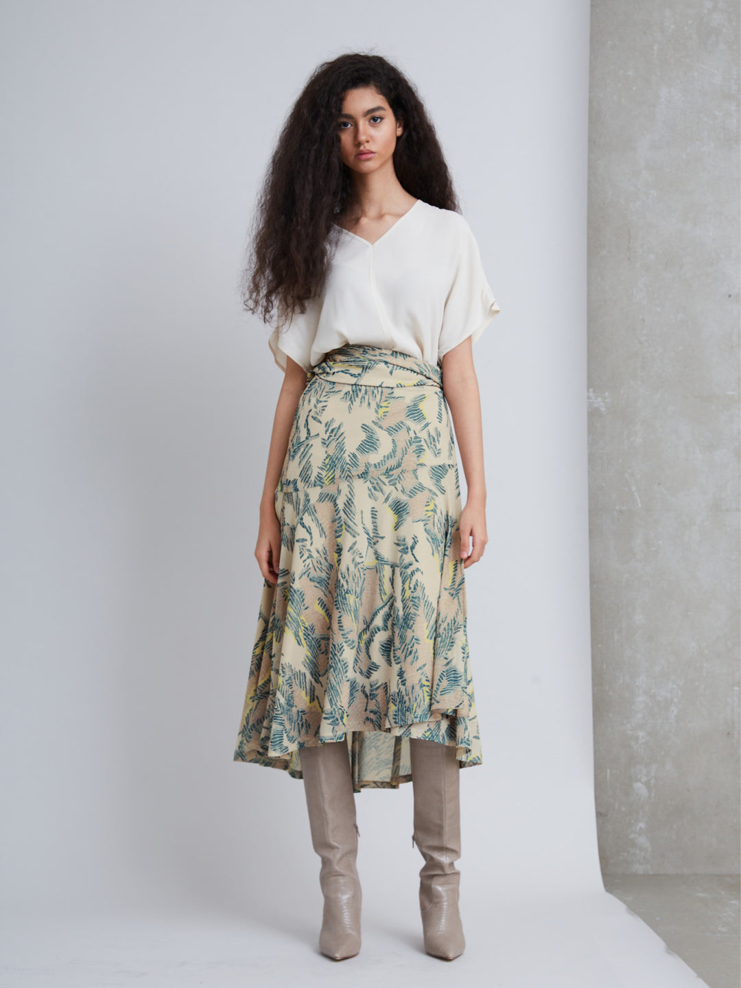 Bruuns Bazaar Women PhloxBBMaura skirt Skirt Beige print