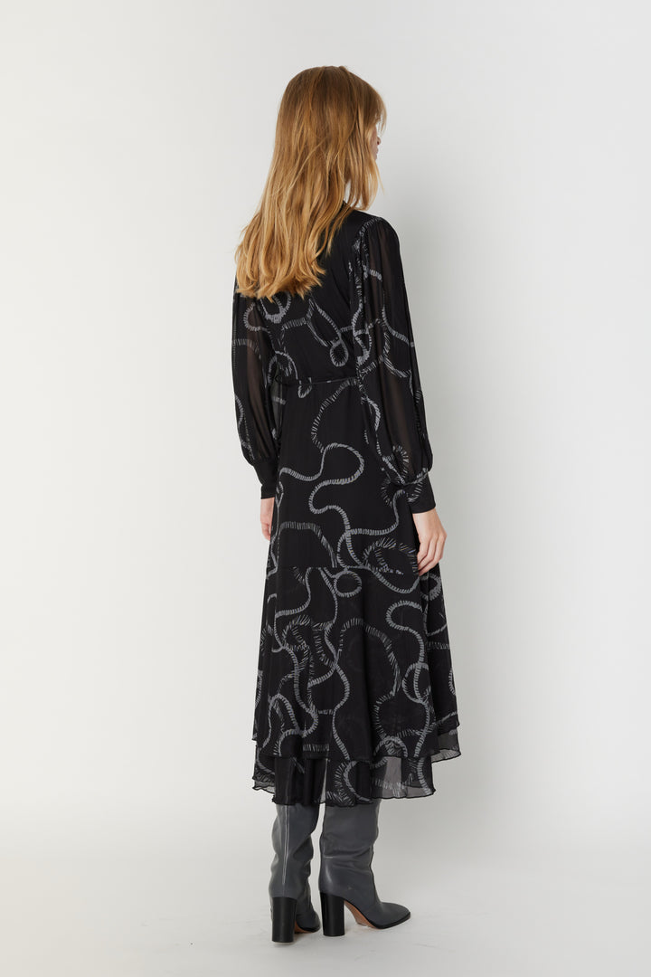 Bruuns Bazaar Women PhloxBBNora dress Dress Black robe print