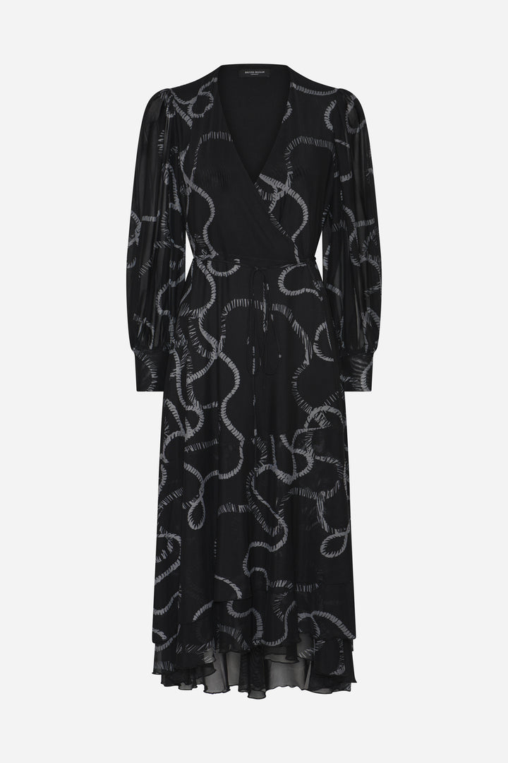 Bruuns Bazaar Women PhloxBBNora dress Dress Black robe print