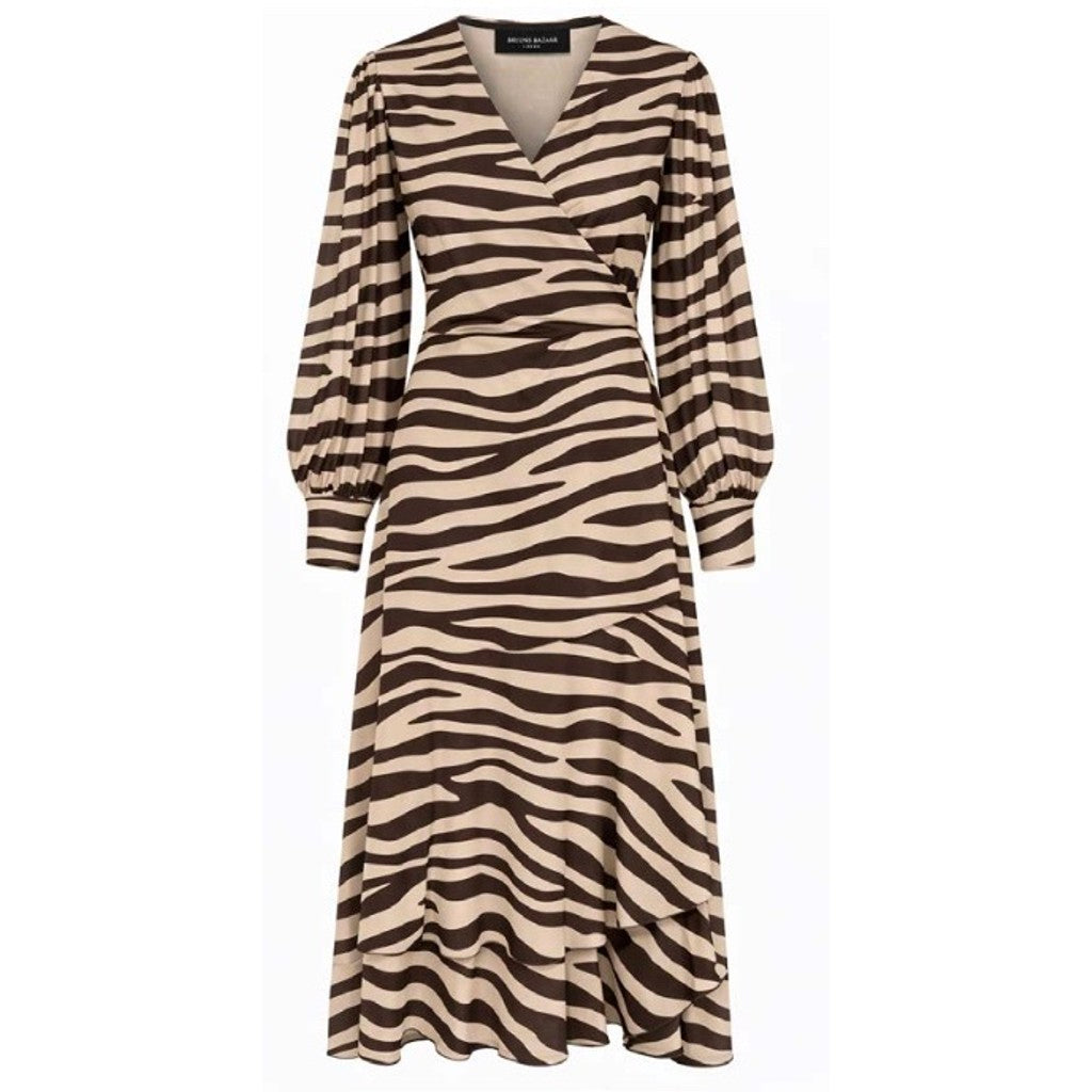 Bruuns Bazaar Women PhloxBBNora dress Dress Brown / beige zebra print