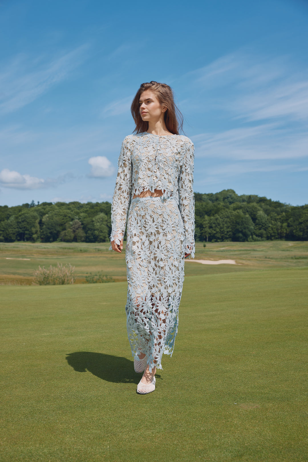 Bruuns Bazaar Women PinangaBBJoani skirt Skirt Light blue