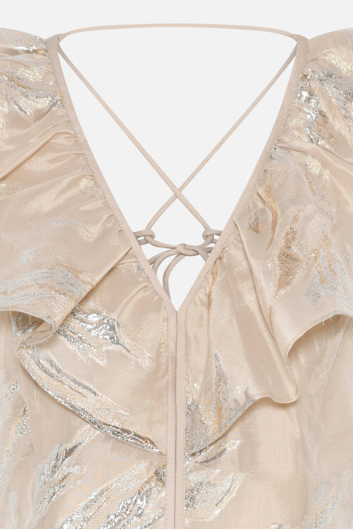 Bruuns Bazaar Women PlantagoBBOlla top Blouse Light Gold