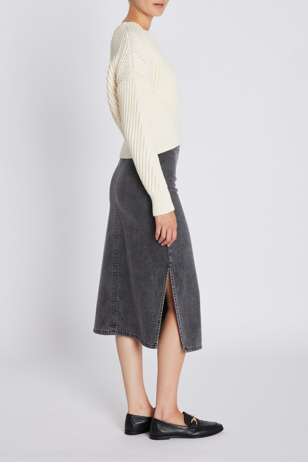 Bruuns Bazaar Women PlatieBBEmmi skirt Skirt Grey denim
