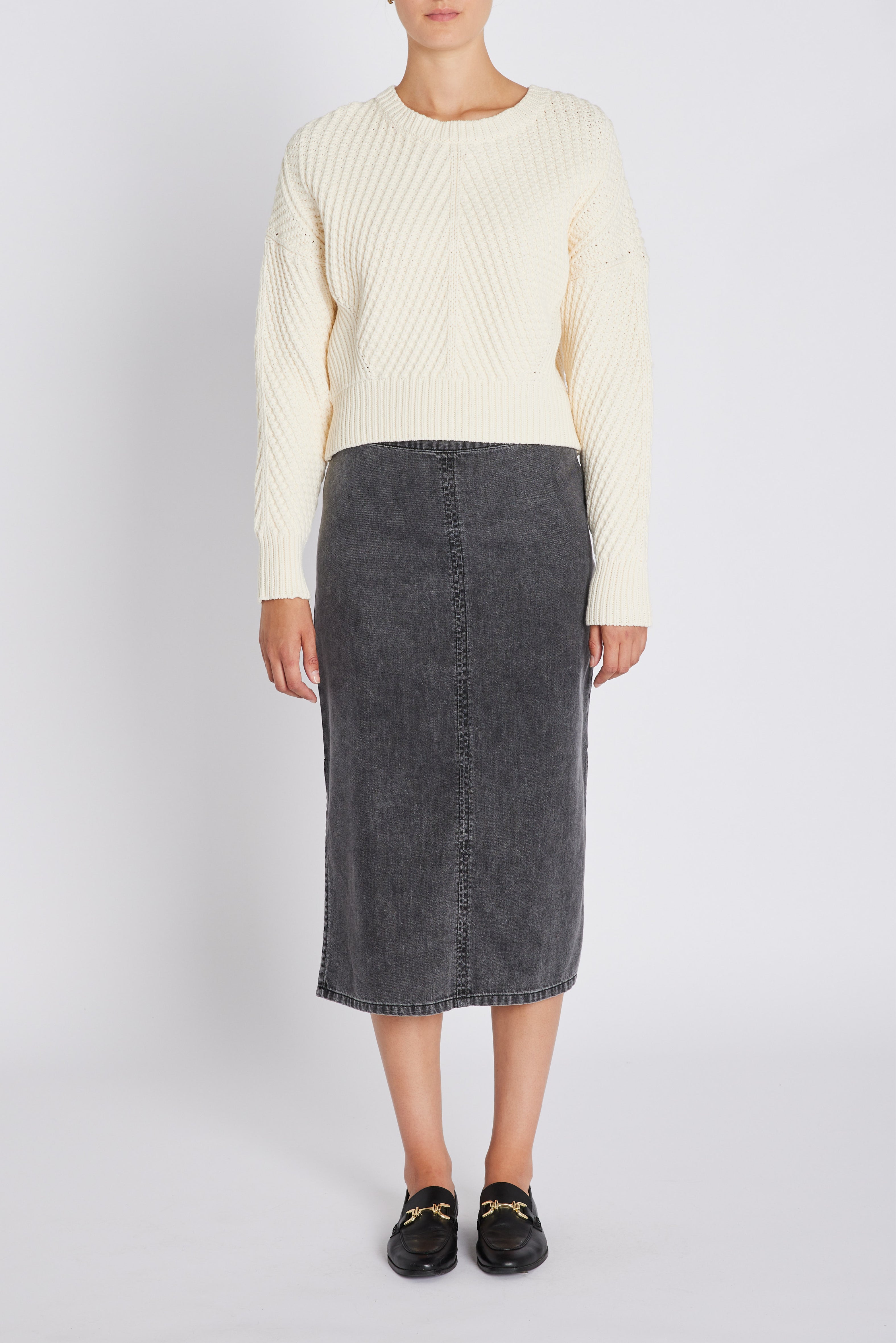 PlatieBBEmmi skirt - Grey denim – BRUUNSBAZAAR.COM