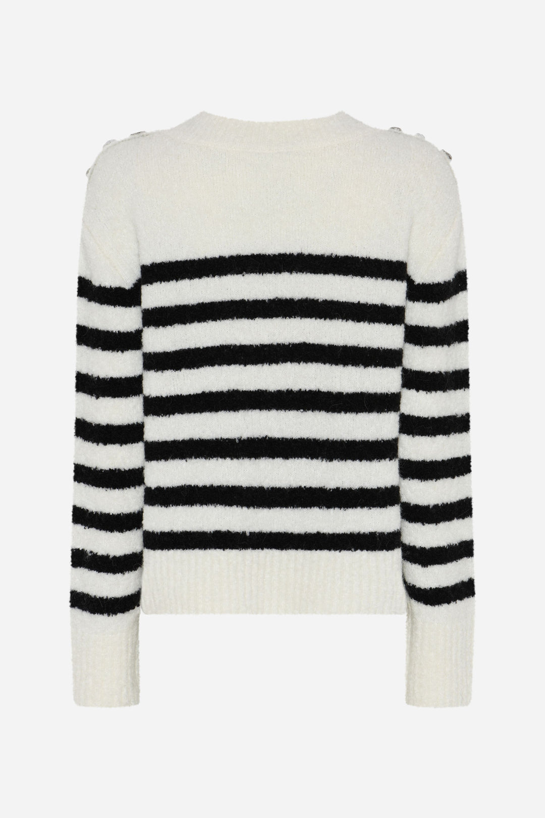 Bruuns Bazaar Women PompomBBAddie knit Knit Snow white / black