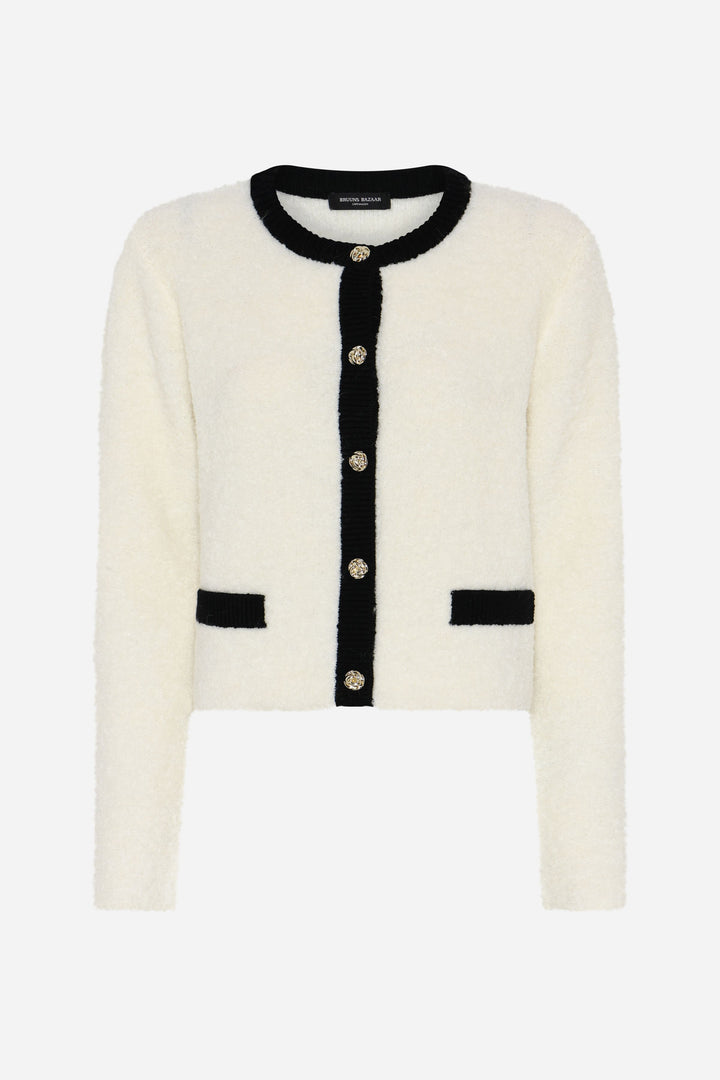 Bruuns Bazaar Women PompomBBFresia knit Knit Snow White