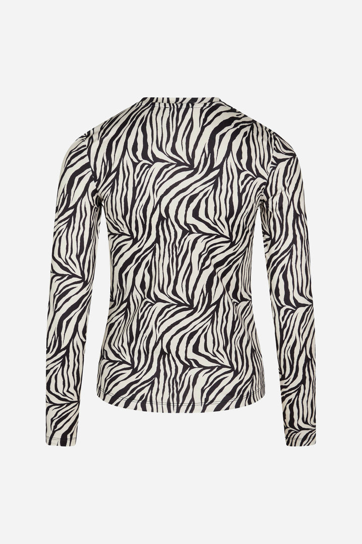 BZR ReginaBZ Crew neck blouse Blouse Zebra print