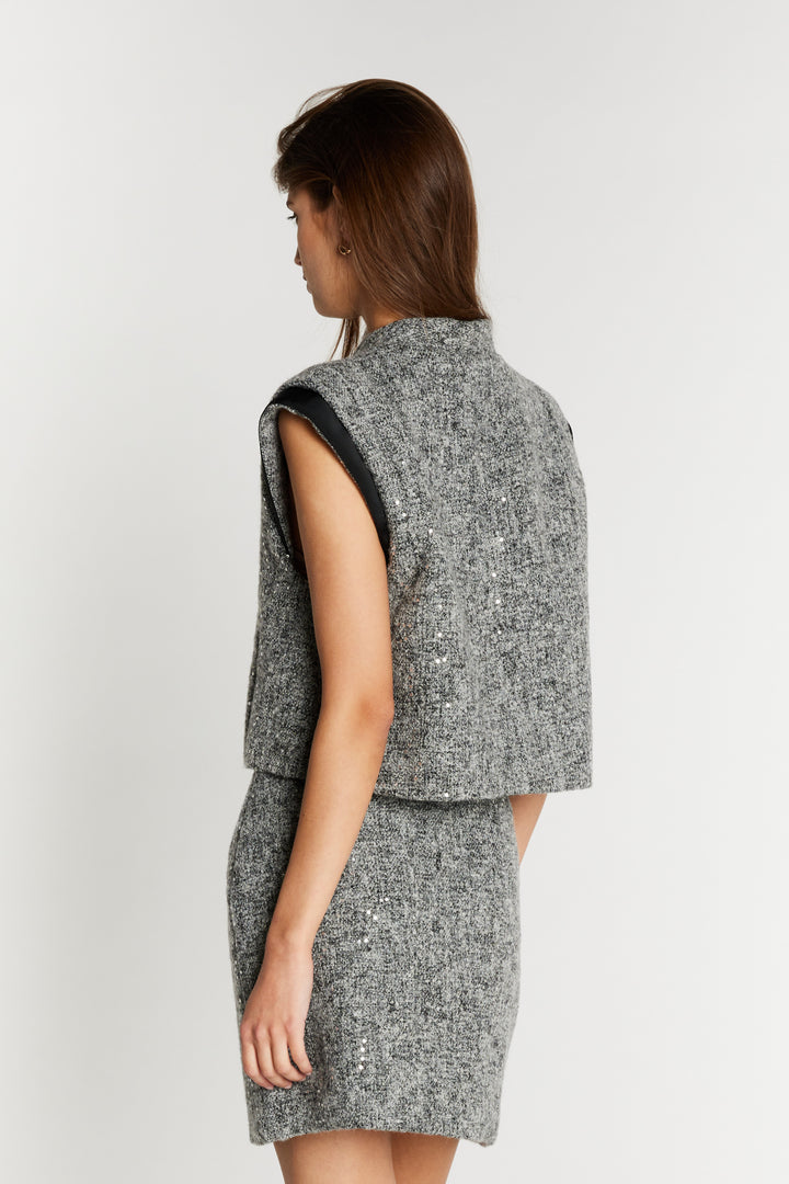 Bruuns Bazaar Women RhytisBBSila vest Vest Grey Melange