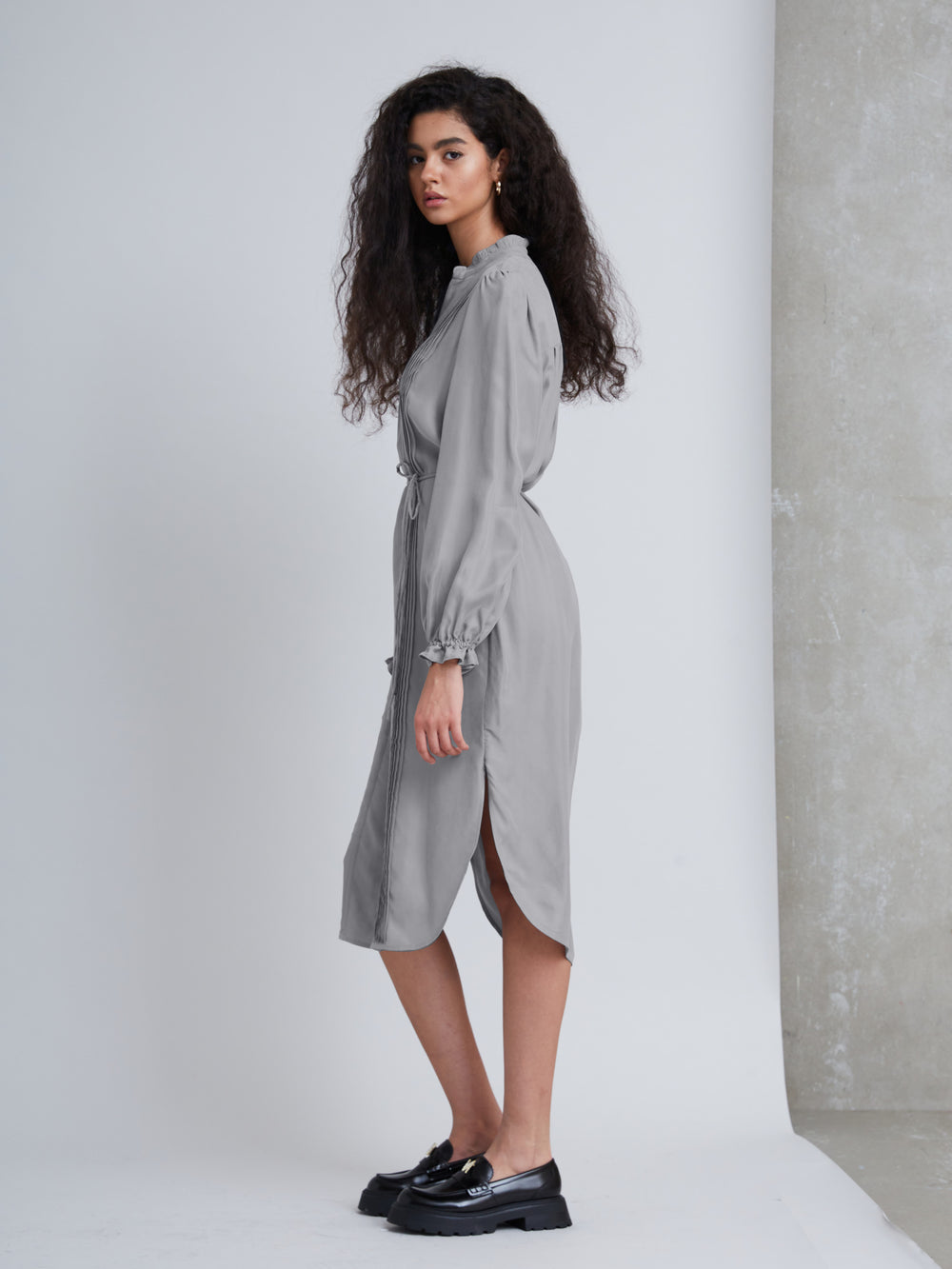 Bruuns Bazaar Women RockroseBBFillas shirt dress Dress Grey