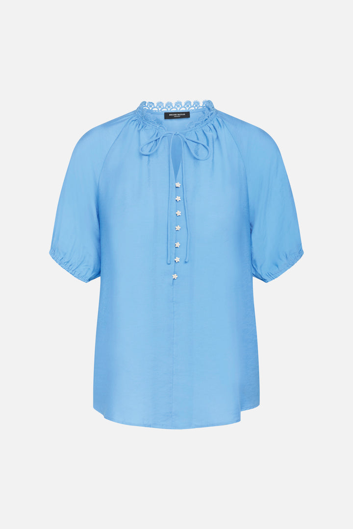 Bruuns Bazaar Women RosebayBBKarly shirt Blouse Azure Blue