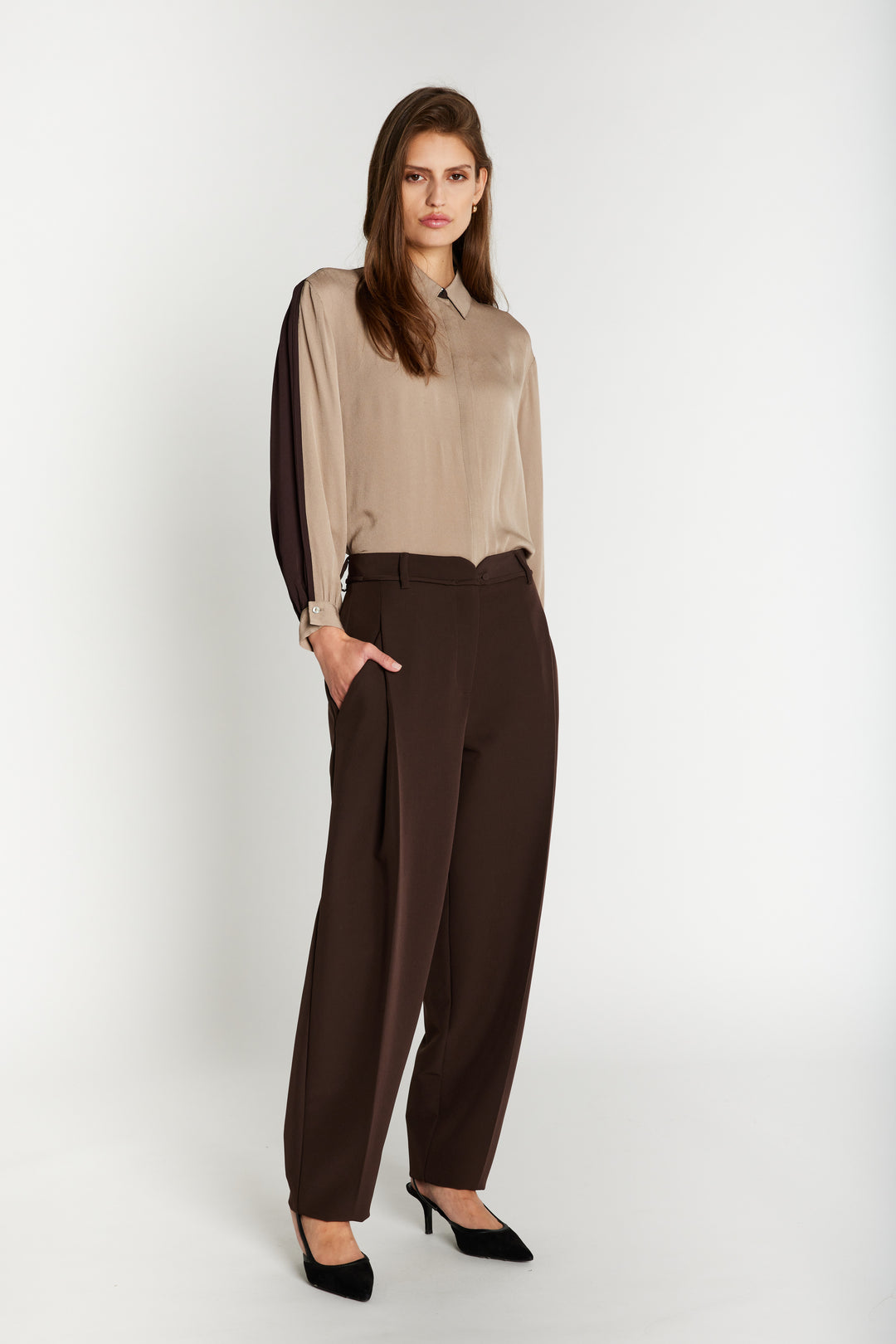 Bruuns Bazaar Women RubySusBBJonat pants Pants Dark Brown