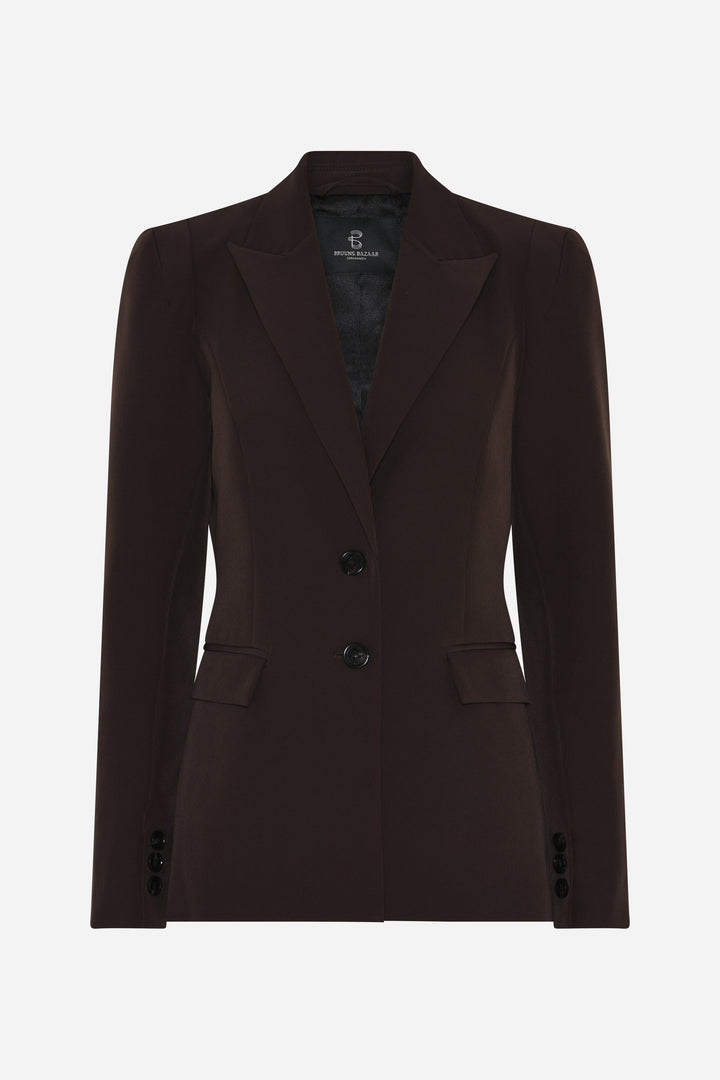 Bruuns Bazaar Women RubySusBBSora blazer Blazer Dark Brown