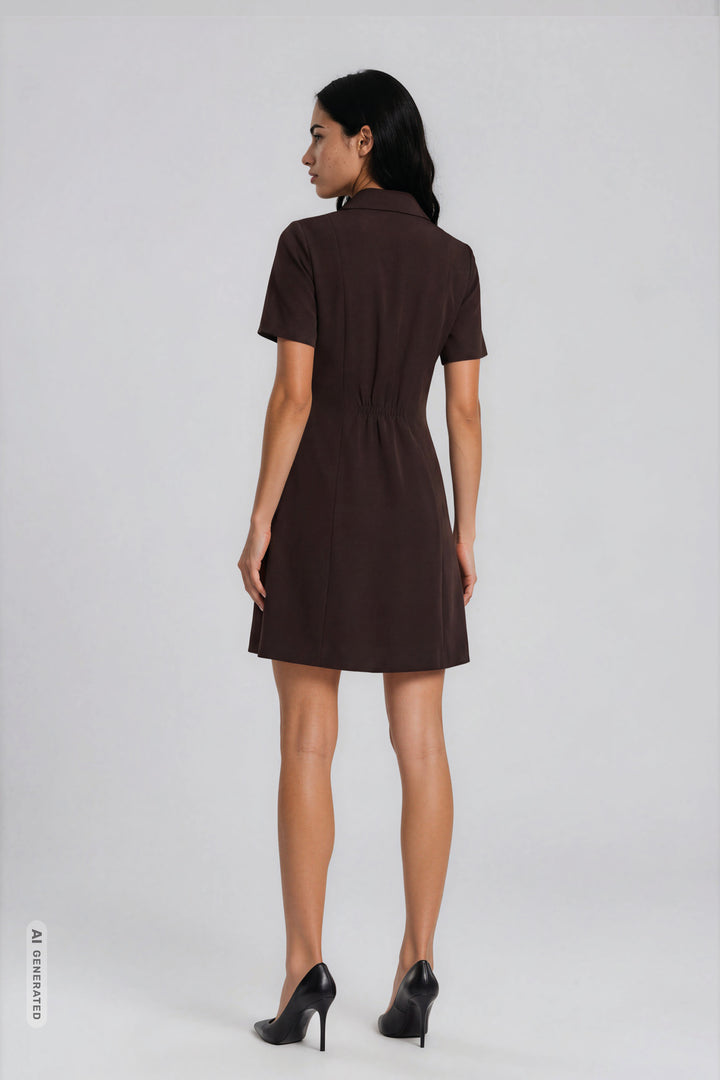 Bruuns Bazaar Women RubySusBBZendia dress Dress Dark Brown