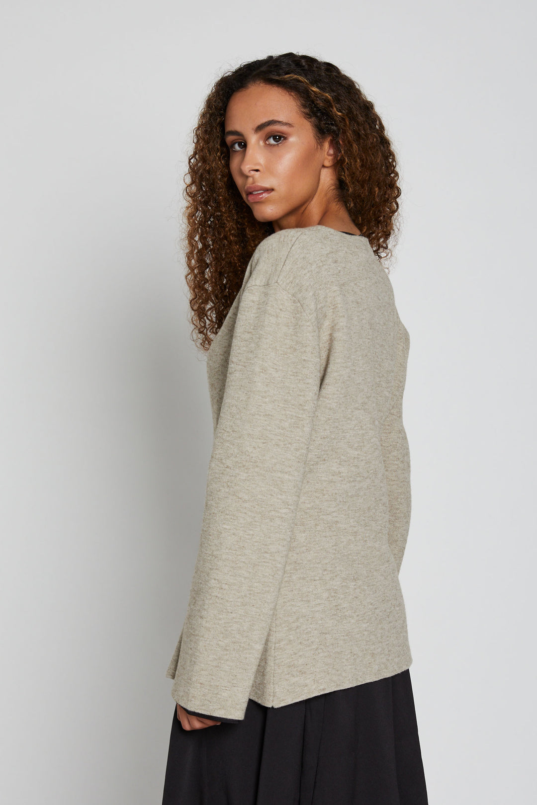 Bruuns Bazaar Women SimonaBBAljin knit Knit Sandshell