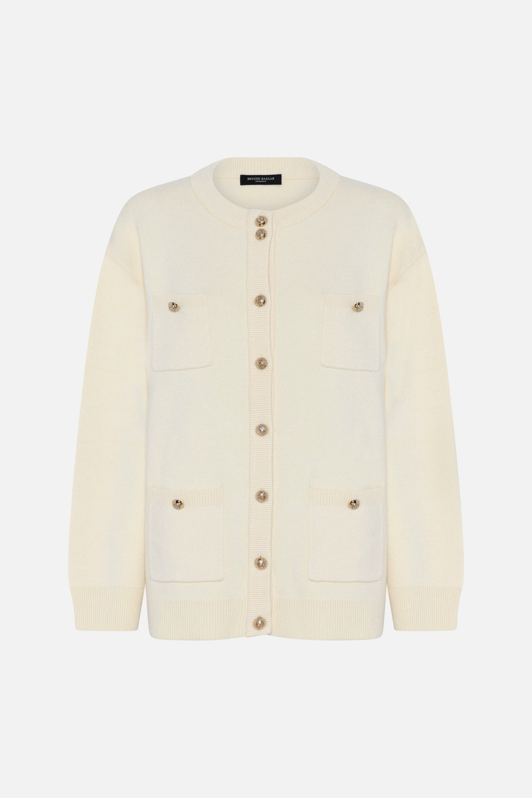 Bruuns Bazaar Women SimonaBBCaili knit cardigan Knit Snow White