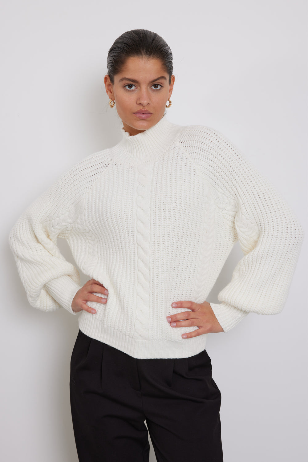 Simona Cable Sweater Vest