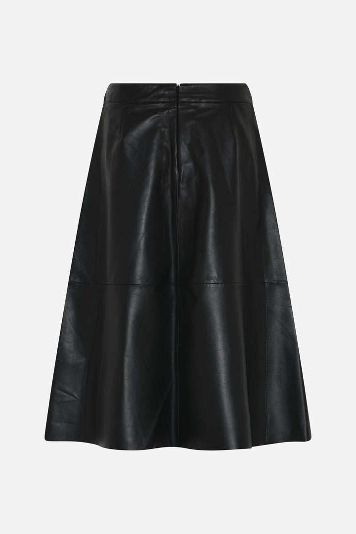 Bruuns Bazaar Women SoftiBBIreni leather skirt Skirt Black