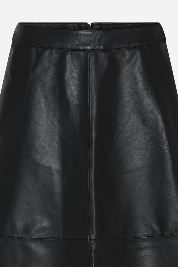 Bruuns Bazaar Women SoftiBBIreni leather skirt Skirt Black