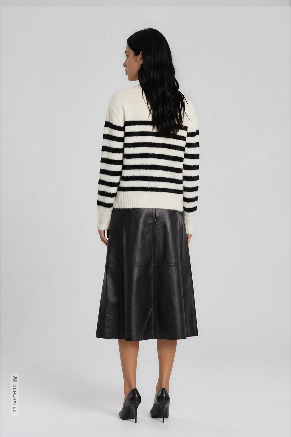 Bruuns Bazaar Women SoftiBBIreni leather skirt Skirt Black