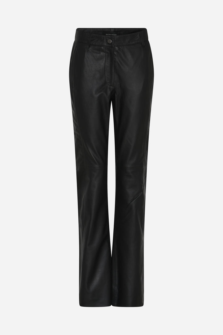 Bruuns Bazaar Women SoftiBBLiara leather pants Pants Black