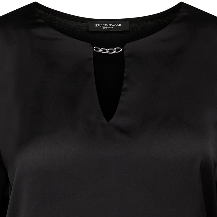 Bruuns Bazaar Women StellarBBMarinas blouse T-shirts Black