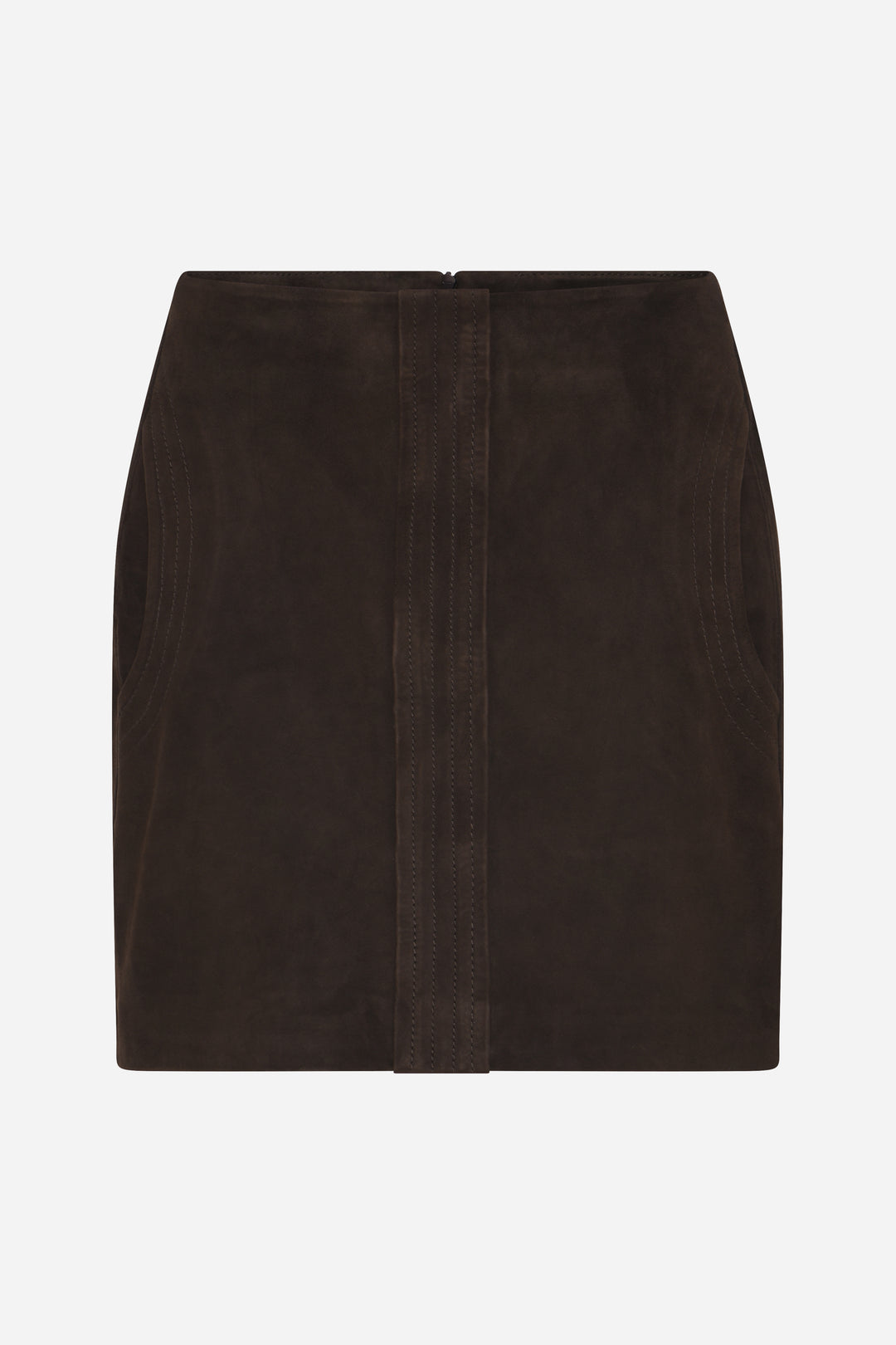 Bruuns Bazaar Women SuedaBBSianata suede skirt Skirt Dark Brown