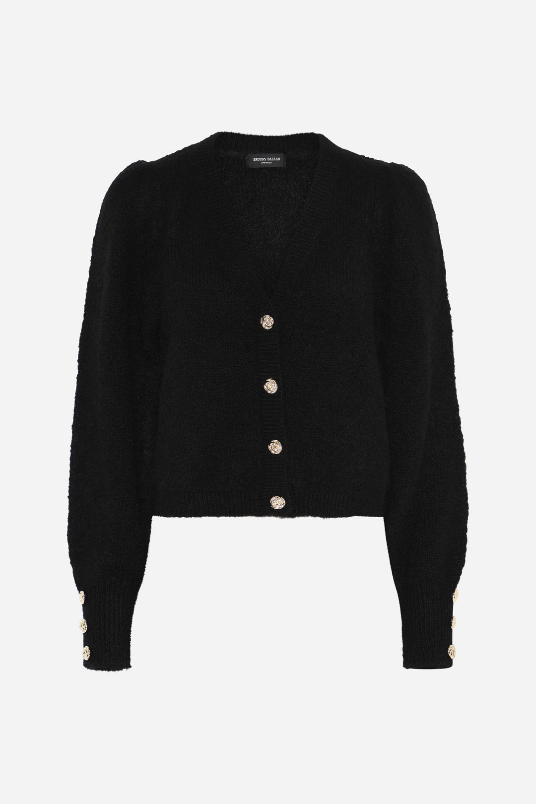 Bruuns Bazaar Women SyringabrushedBBKrista knit cardigan Knit Black