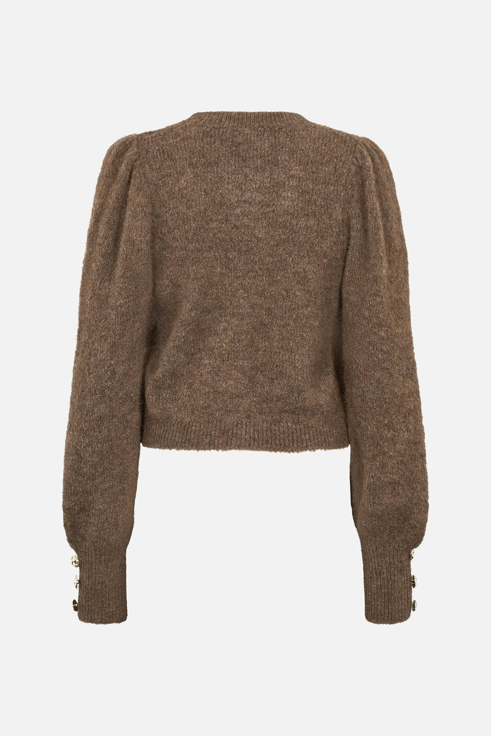 Bruuns Bazaar Women SyringabrushedBBKrista knit cardigan Knit Dark Brown