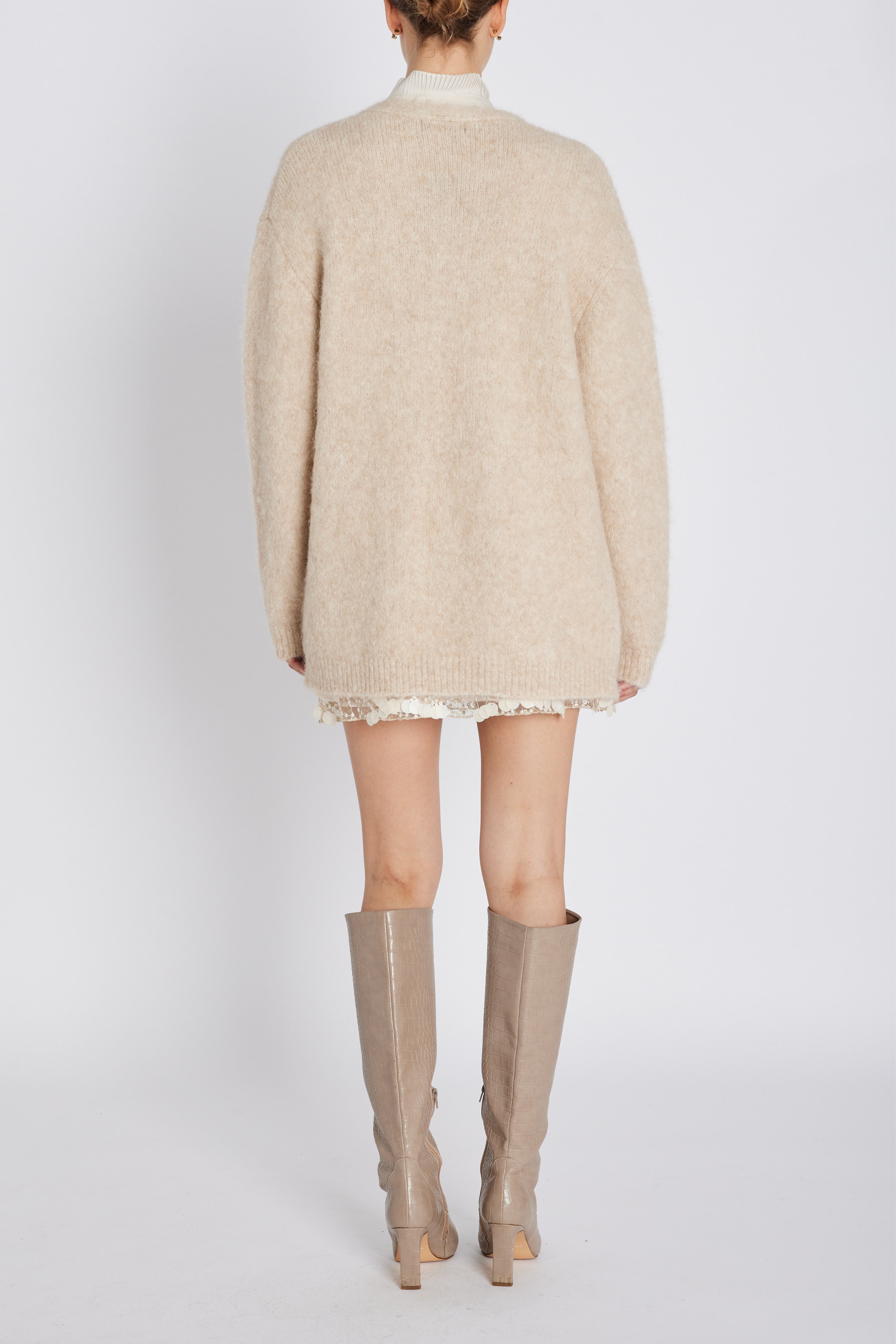 美品PERVERZE Brushed Jacquard Cardigan Brushed Jacquard Cardigan Sweater | Nuuly