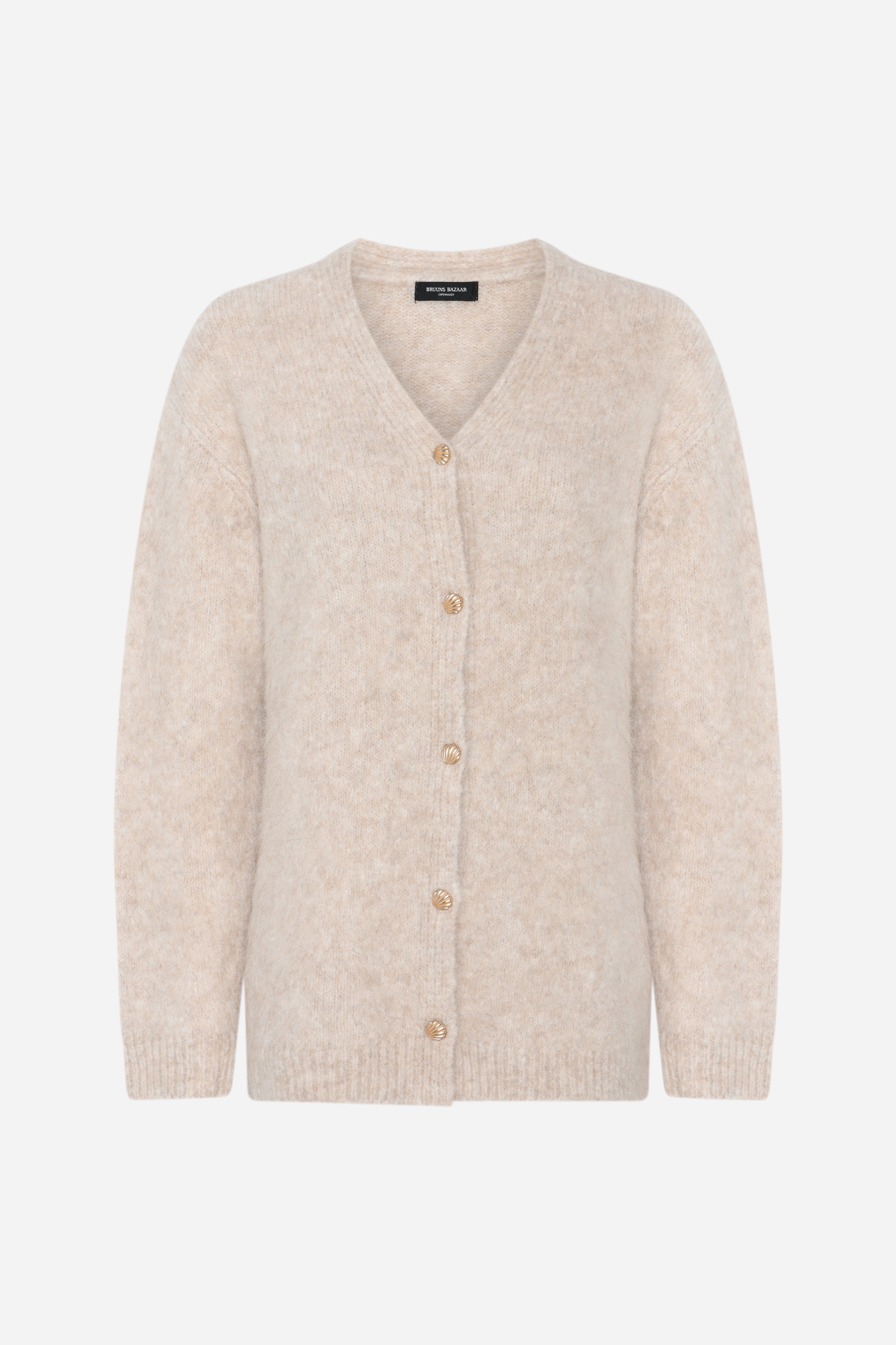 トップス Be Mine Emblem Knit Cardigan beige Maison Margiela Hemp Weave Cardigan (Knitwear) IFCHIC.COM