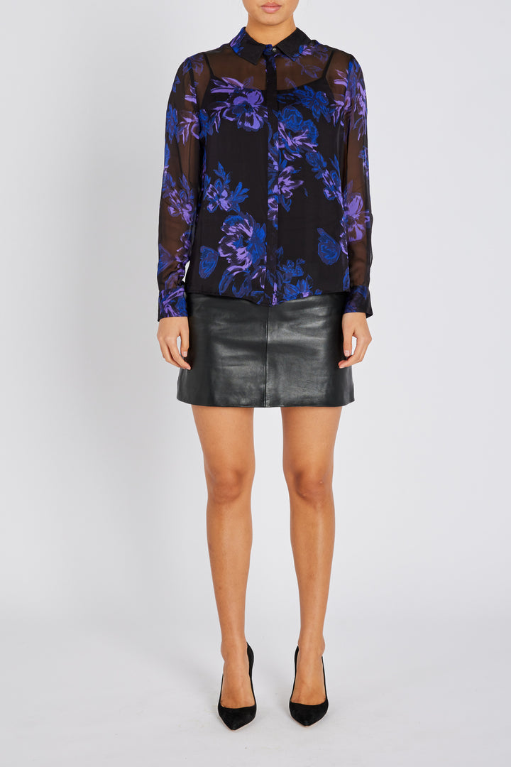 Bruuns Bazaar Women TrilobaBBCori Shirt Shirts Purple Flower