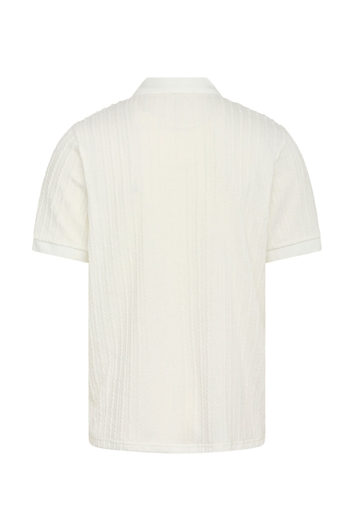 Bruuns Bazaar Men TwistedBBGonzales polo t-shirt T-shirts White