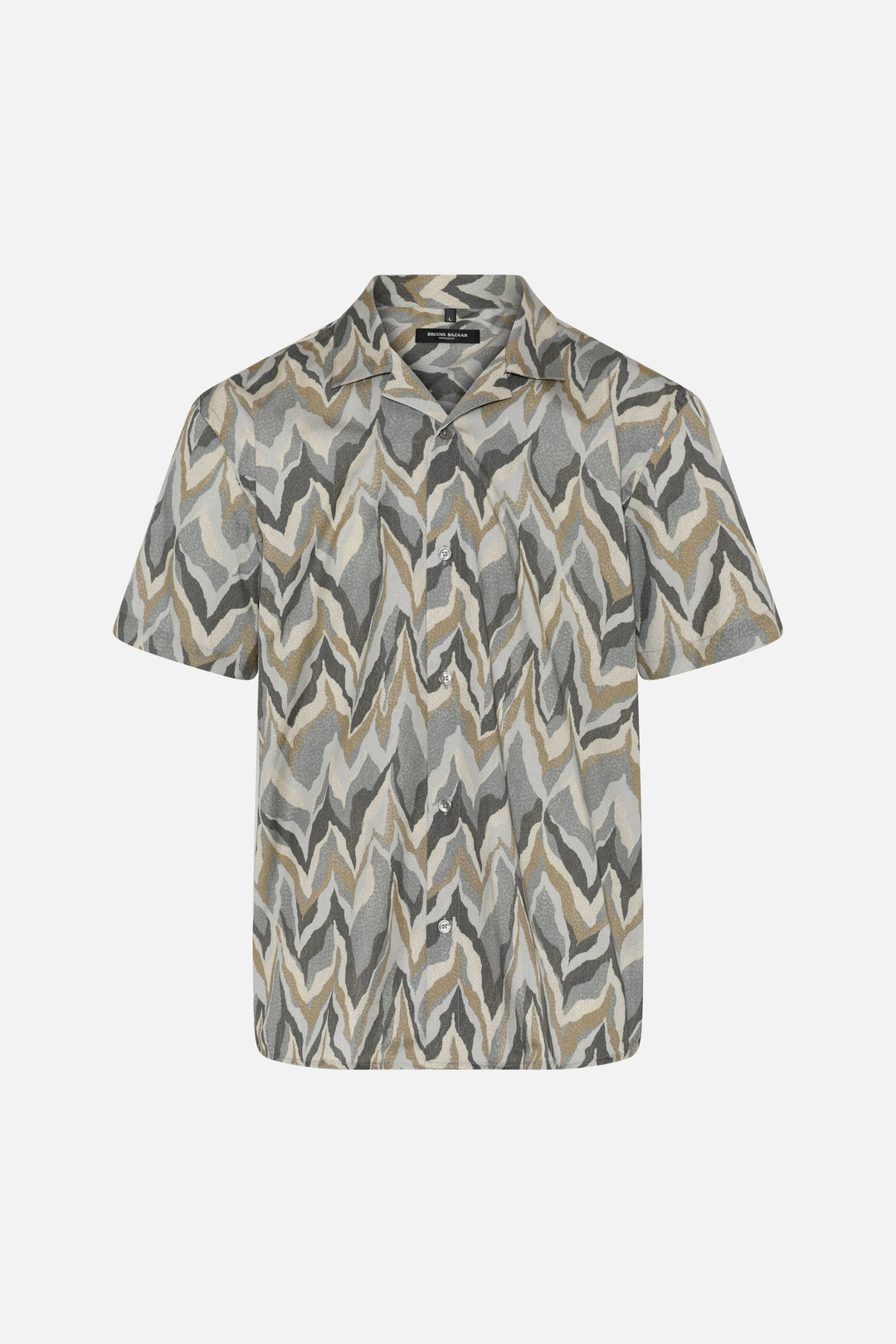 Bruuns Bazaar Men VanBBHomer AOP shirt Shirts Chevron