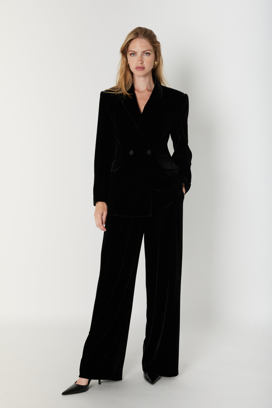 Bruuns Bazaar Women VelvetBBTuxi blazer Blazer Black
