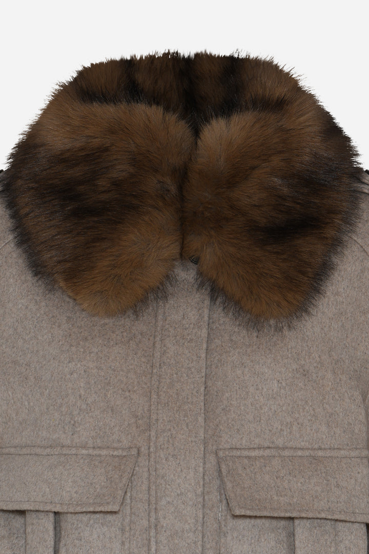 Bruuns Bazaar Women VioletBBUmi jacket Outerwear Sand Melange