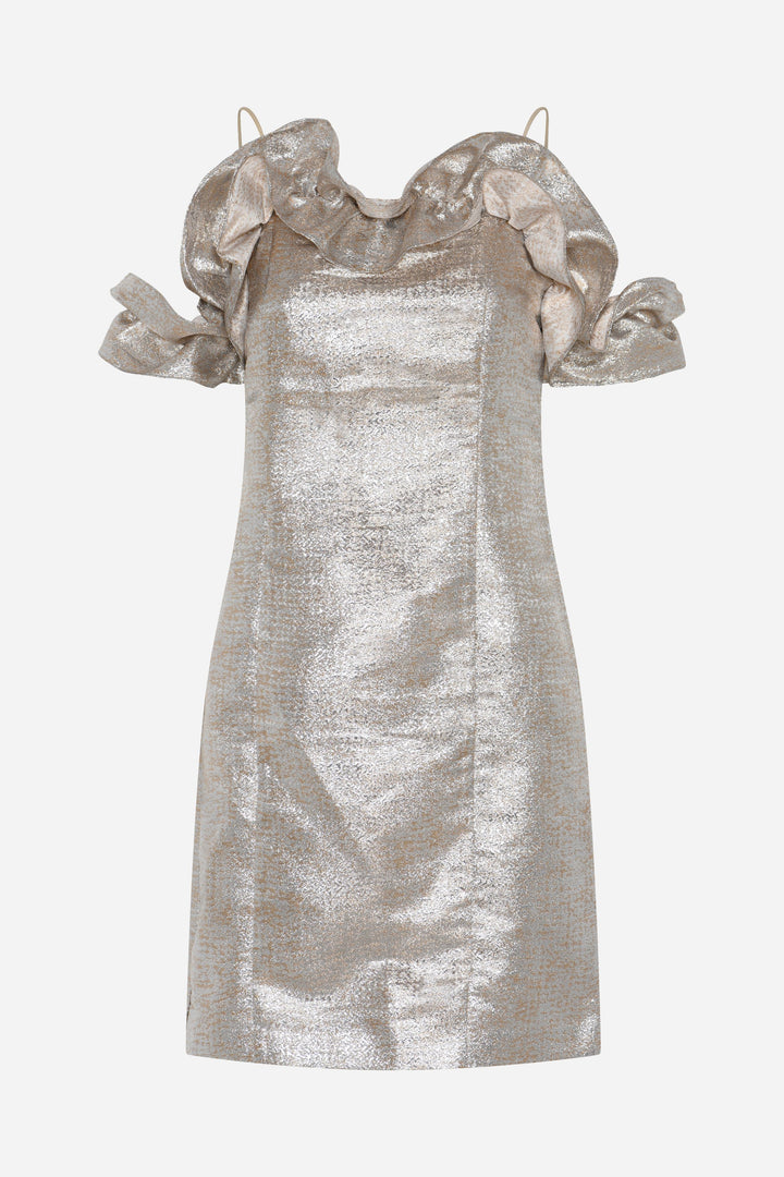 Bruuns Bazaar Women WallichiaBBMartha dress Dress Gold/Silver