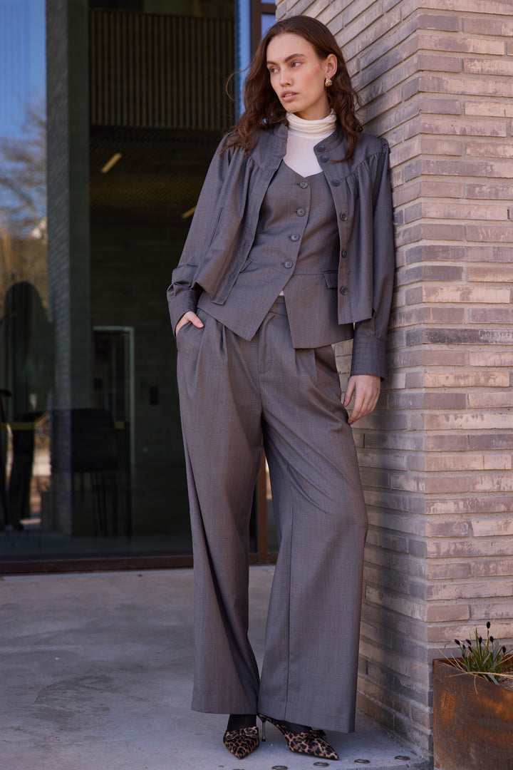 Bruuns Bazaar Women WaterlilyBBTindra blazer Blazer Grey Melange