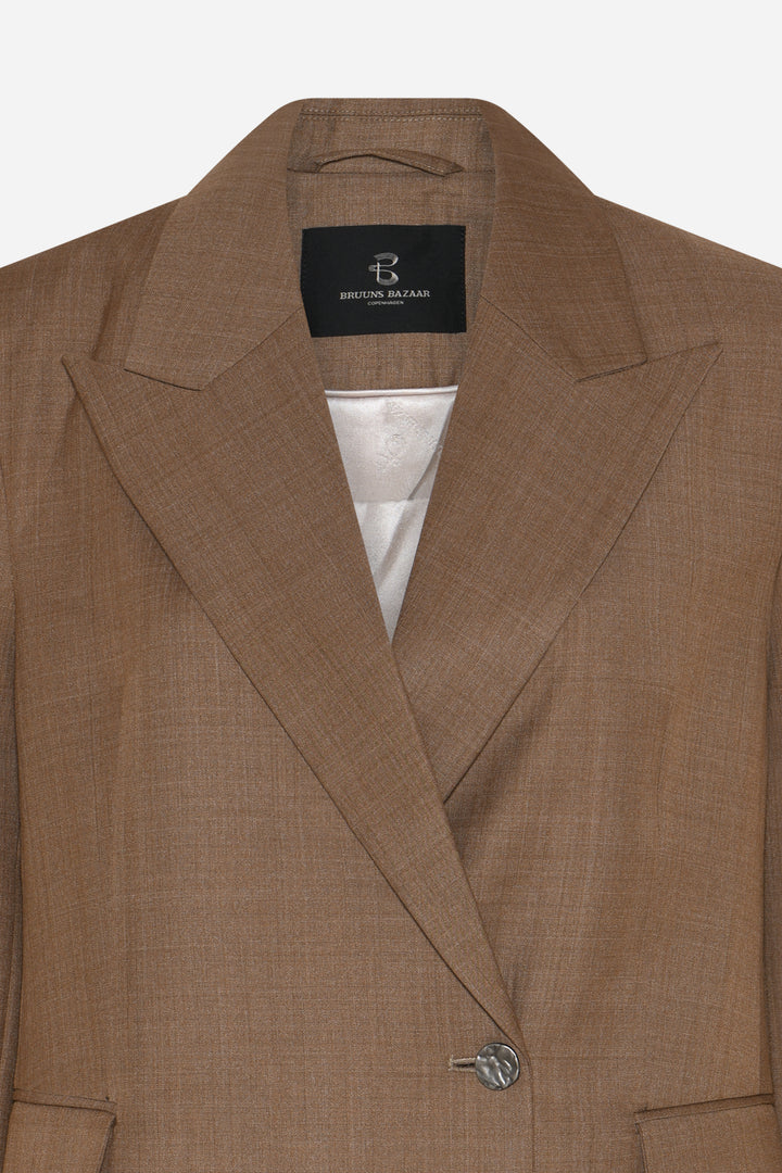 Bruuns Bazaar Women WaterlilyBBWilli blazer Blazer Brown Melange
