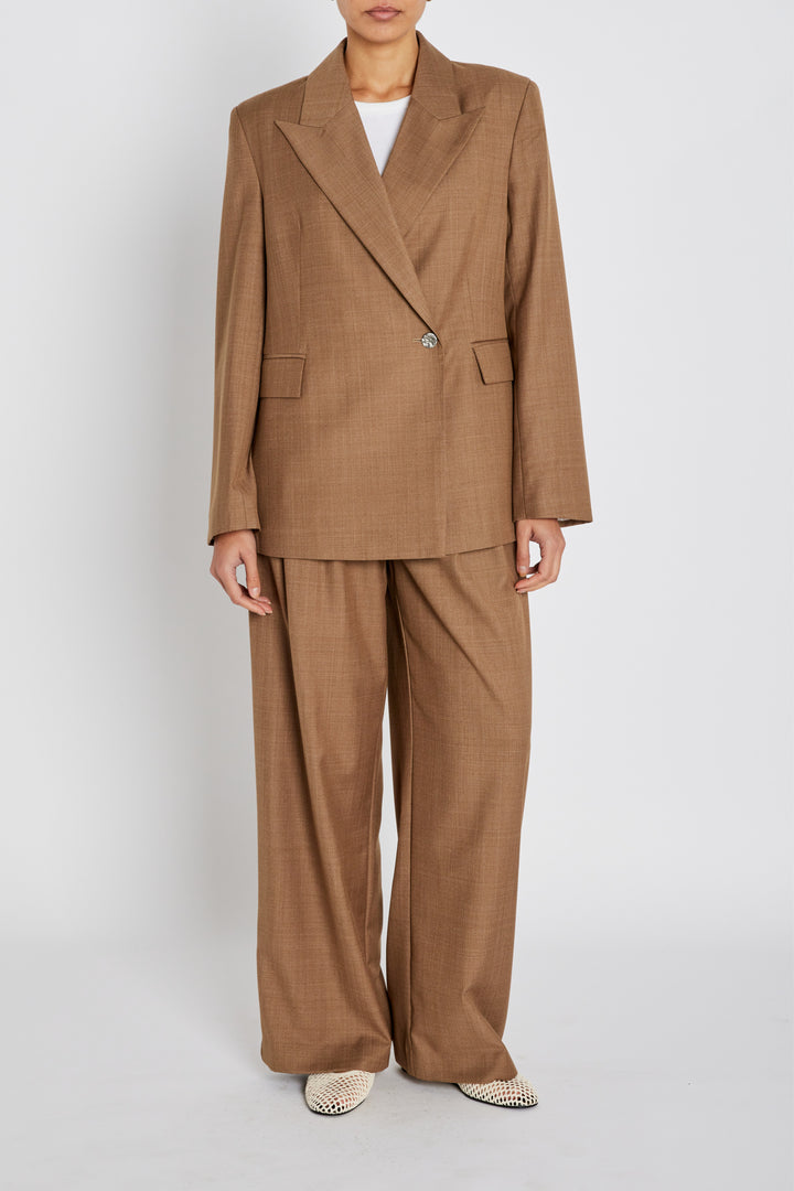 Bruuns Bazaar Women WaterlilyBBWilli blazer Blazer Brown Melange