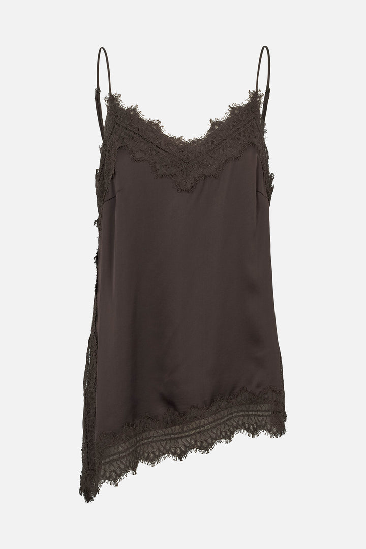 Bruuns Bazaar Women WeckiaBBCamila top Blouse Dark Brown