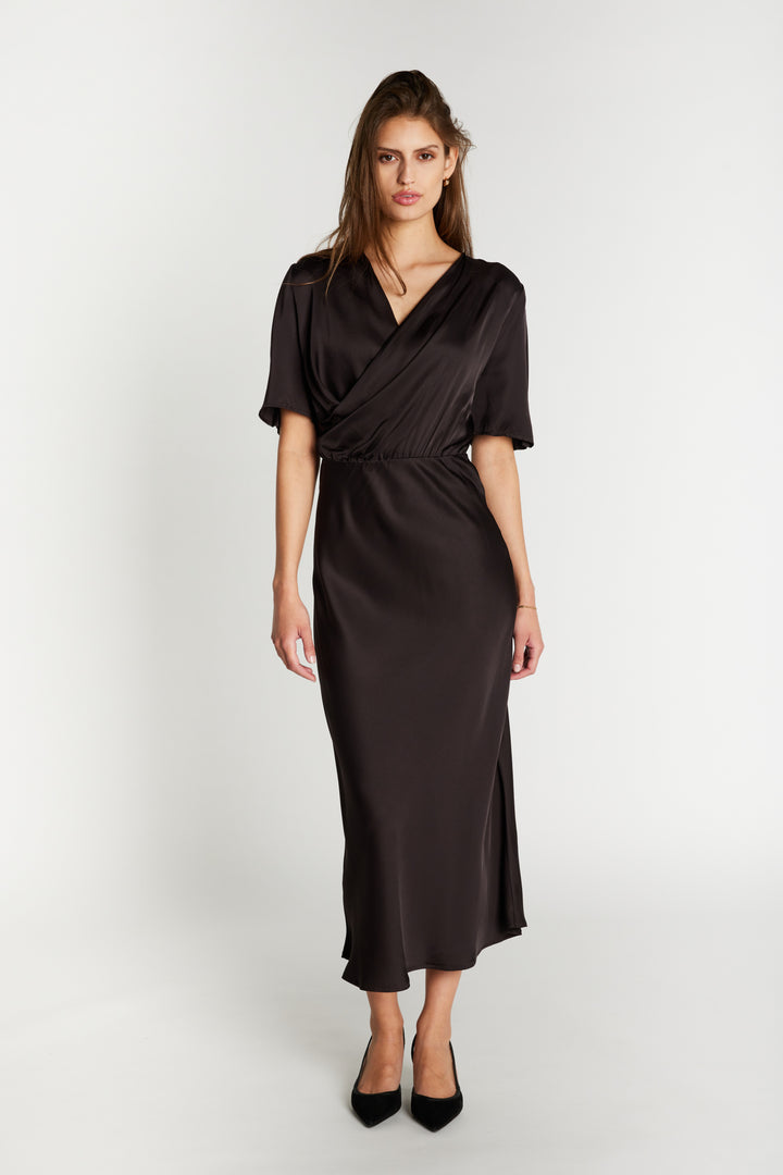 Bruuns Bazaar Women WeckiaBBNeemasa dress Dress Dark Brown