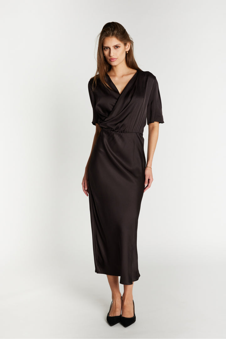 Bruuns Bazaar Women WeckiaBBNeemasa dress Dress Dark Brown