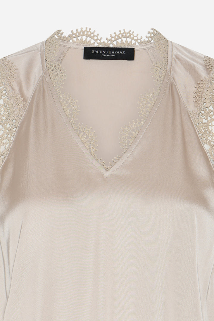 Bruuns Bazaar Women WeckiaBBSynje blouse Blouse Beige