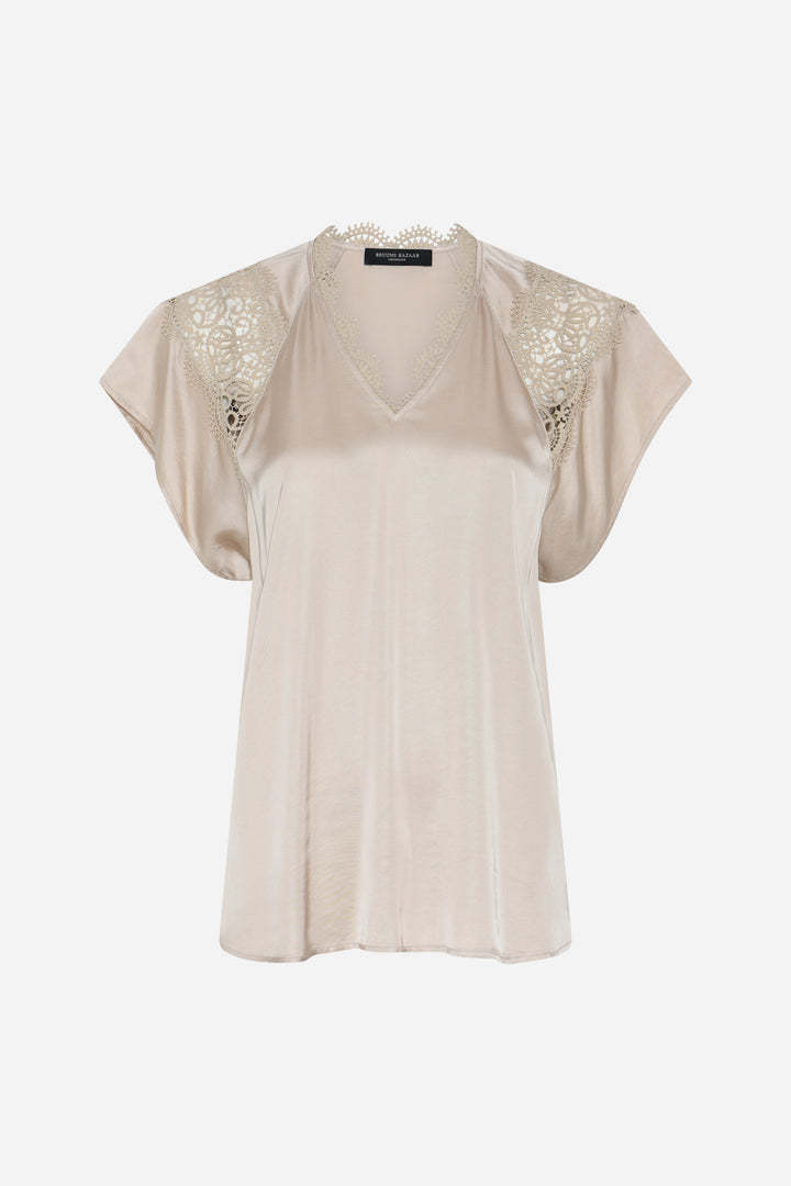 Bruuns Bazaar Women WeckiaBBSynje blouse Blouse Beige