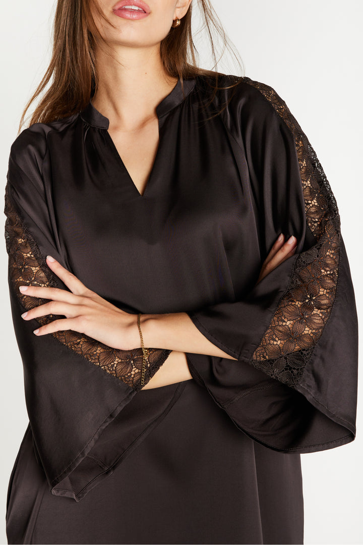 Bruuns Bazaar Women WeckiaBBWichi dress Dress Dark Brown