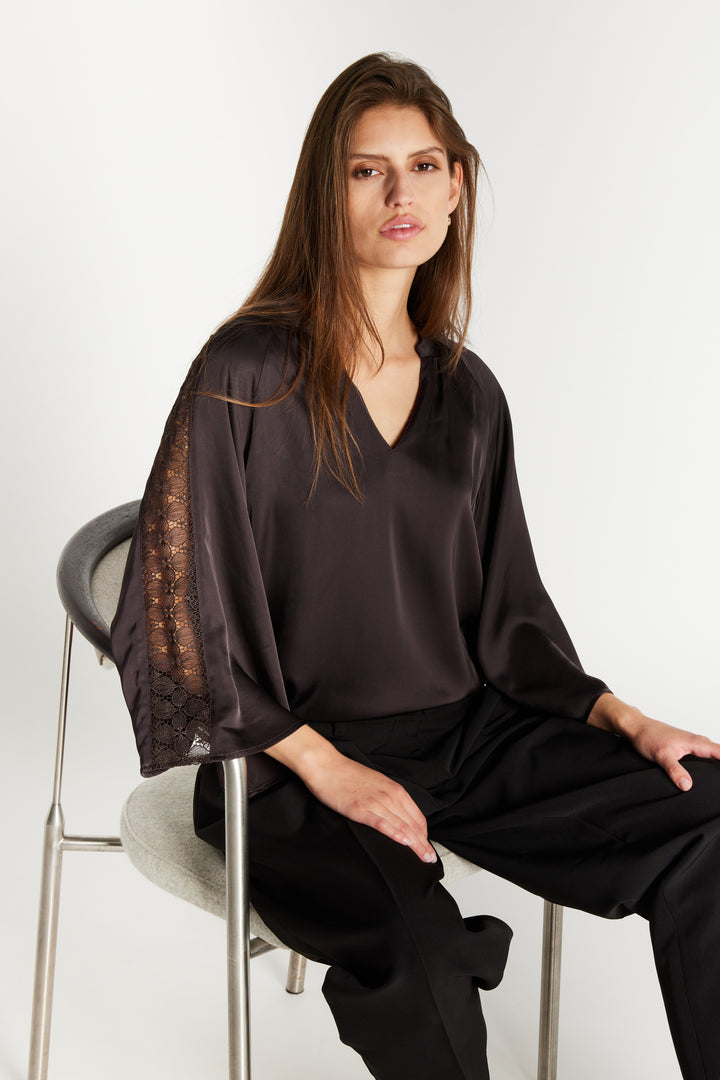Bruuns Bazaar Women WeckiaBBWicki blouse Blouse Dark Brown