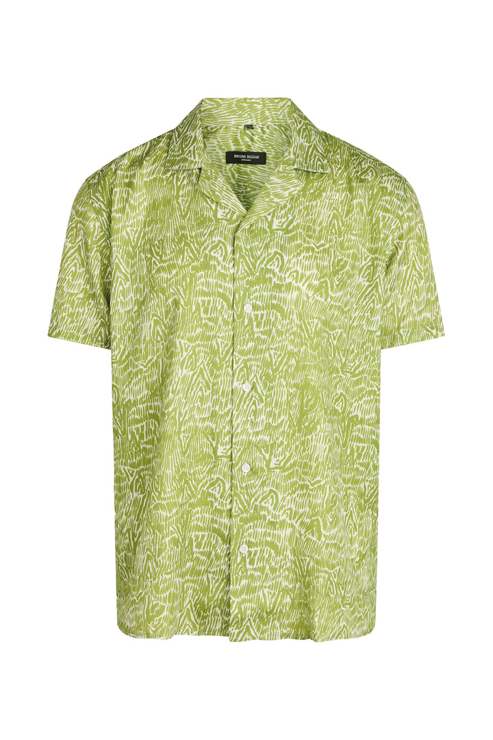 Bruuns Bazaar Men WonBBHomer AOP shirt Shirts Structured green